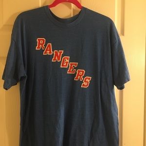 NHL New York Rangers Blue Mike Richter 35 T-Shirt Tee/ Size: X Large